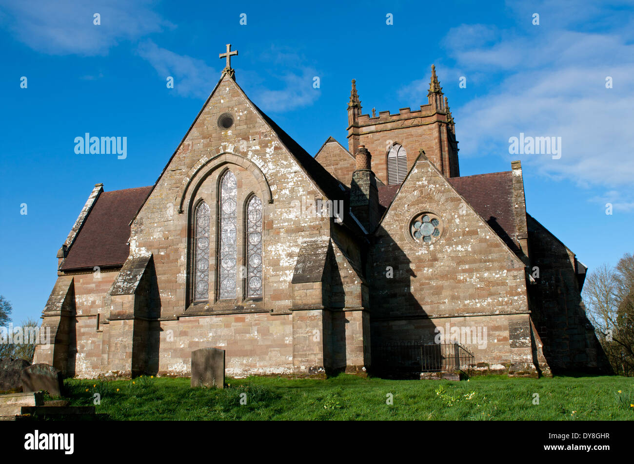 St. Mary`s Church, Hanbury, Worcestershire, England, UK Stock Photo